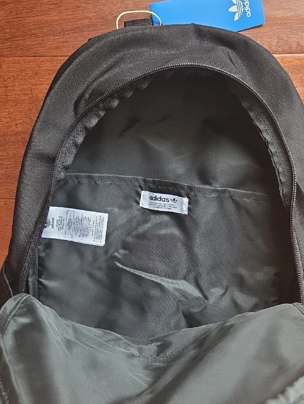 adidas Black Trefoil Logo Backpack for Men